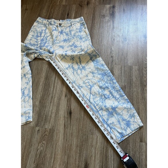 Rachel Comey x Target High Rise Crop Jeans Size 6 Blue Tie Dye Marbled Denim - Picture 14 of 14
